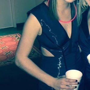 Nicole Miller Black Gown w/ cutouts